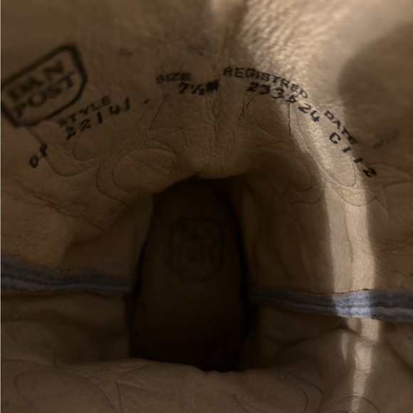 Blue and brown Dan post cowboy boots size 7.5m - Picture 5 of 16